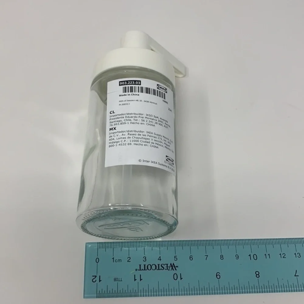 Ikea TACKAN soap dispenser glass dishwashing
